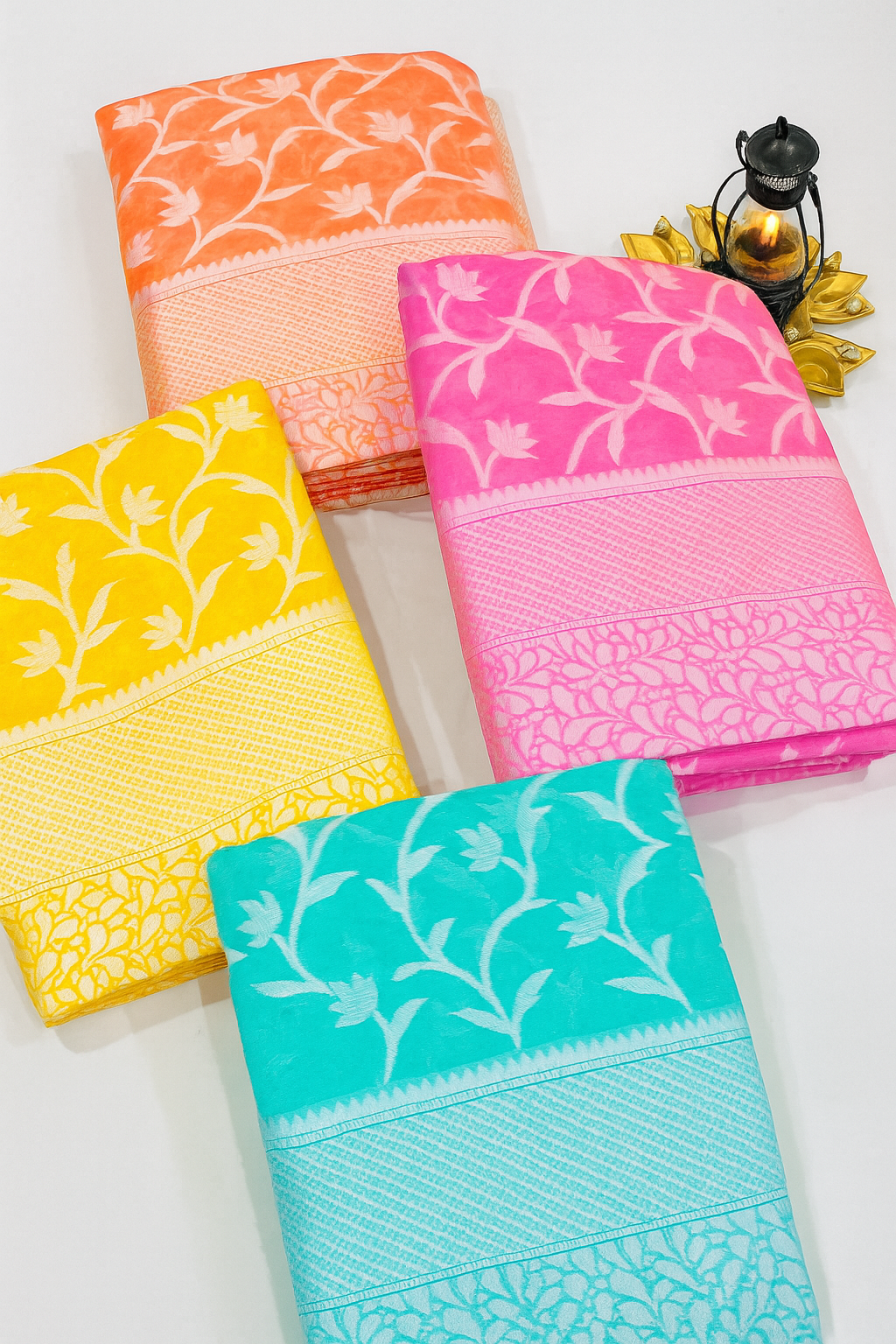 Blossom weave Soft  Cotton Saree Collection