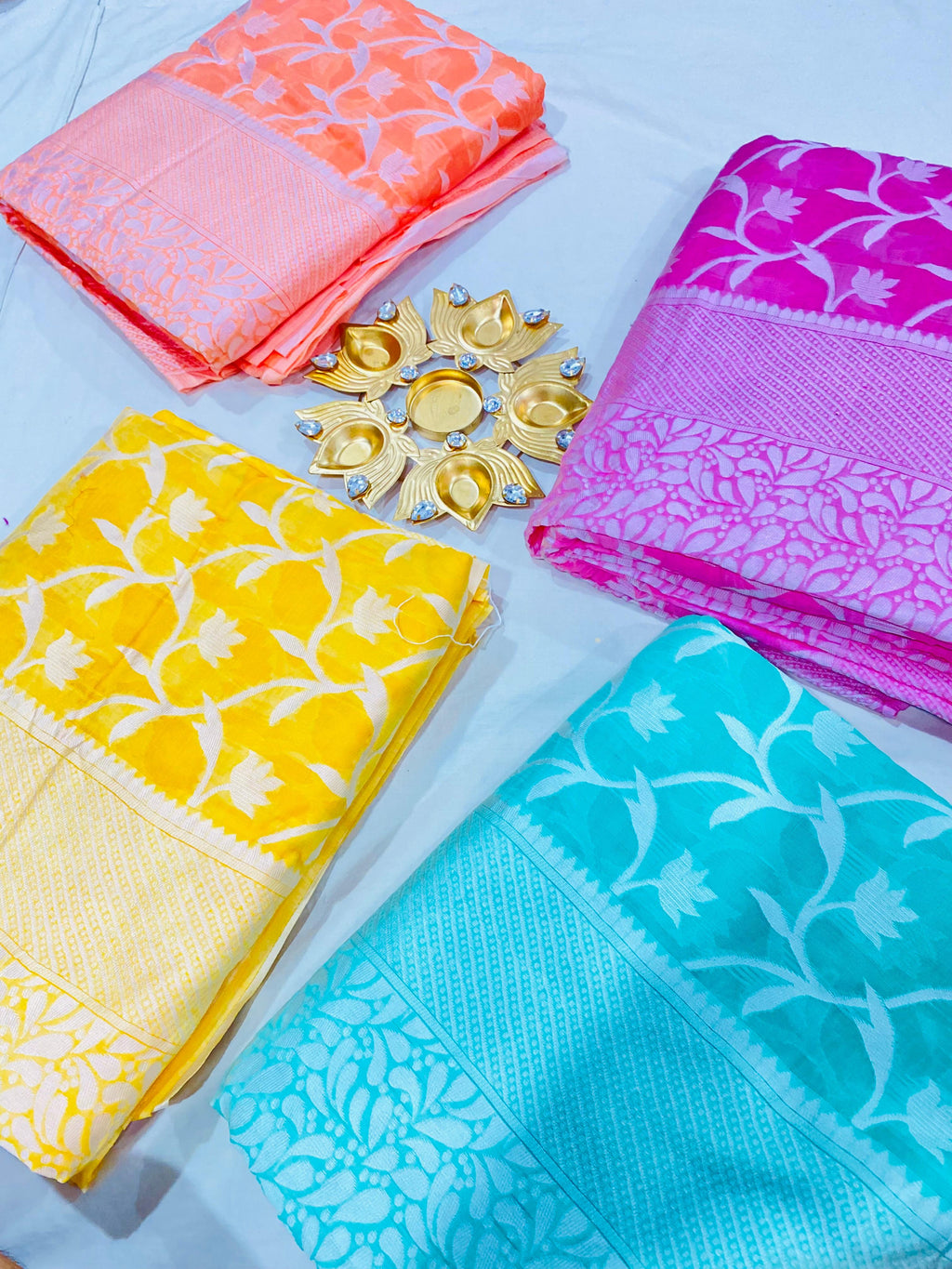 Blossom weave Soft  Cotton Saree Collection